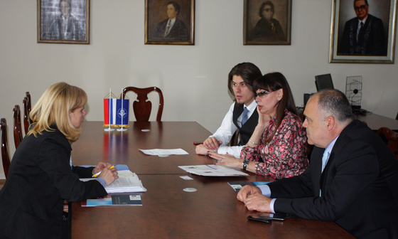 THE DIRECTOR OF THE CENTRE FOR DEVELOPMENT OF RELATIONS BETWEEN RUSSIA AND THE SOUTH SLAVS VISITS THE UNIVERSITY OF BANJA LUKA