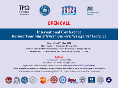 Call to Apply for the Conference ’Despite Fear and Silence: Universities Against Violence’