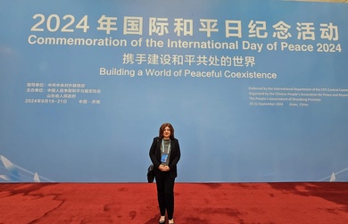 Docent Nina Sajic, PhD, participated in the conference “Creating a world of peaceful coexistence”