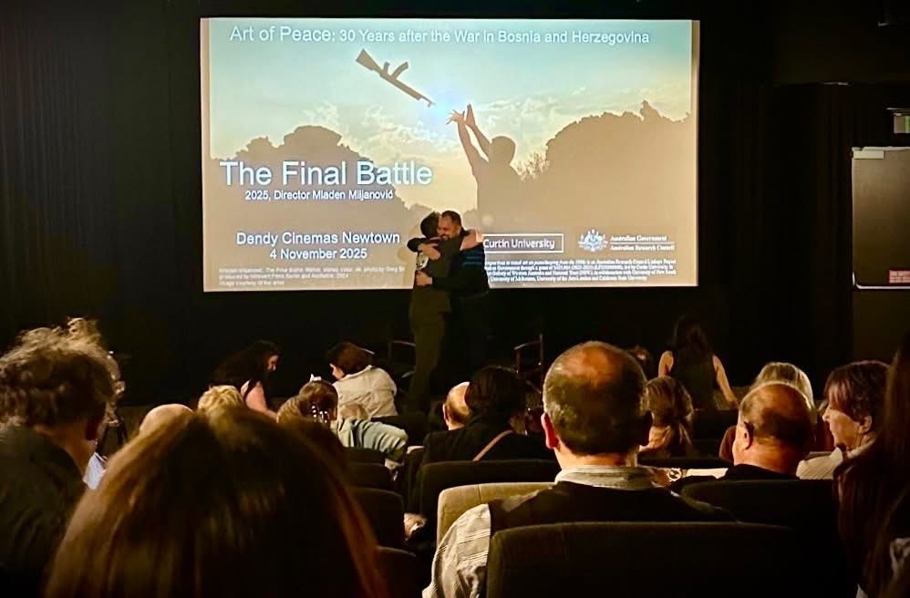 Professor Miljanović Presented His Film in Australia