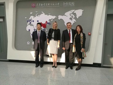 Rektor Milan Mataruga i prorektor Biljana Antunović boravili u radnoj posjeti Kini