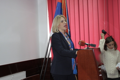 Премијерка Жељка Цвијановић одржала предавање на Факултету политичких наука