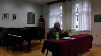 Prof. Zlatar održao predavanje na Akademiji umjetnosti