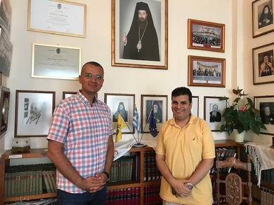 Talks about cooperation with the Orthodox Academy of Crete