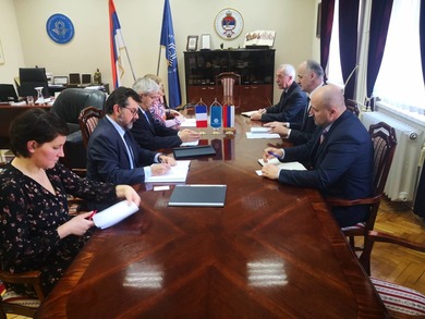 Rector Gajanin Talked with the Ambassador of France 